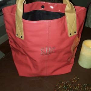 Large monogrammed purse